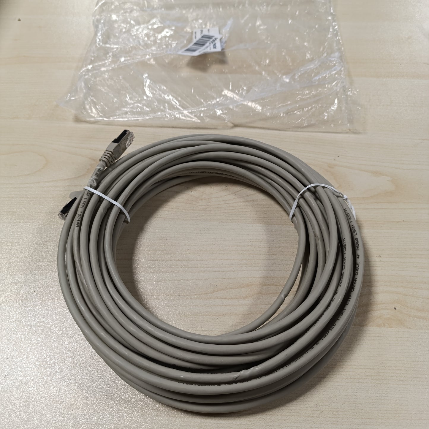 269024 - PremiumCord Kabllo Patch, CAT6a, 10Gbps, S/FTP, PIMF, LSOH, Ethernet, LAN, RJ45, AWG 26/7, Kabllo 100% bakri, gri, 15 m