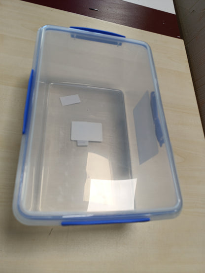 262890 - SISTEMA KLIP IT Enë për Ruajtjen e Ushqimit 9.67 l, Hermetike dhe e Palosshme me Kapak, Përshtatshme për Frigorifer/ngrirës, Kapëse Blu, 1 copë