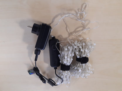 153054 - TWINKLY DOTS Shirit LED 20m Shumëngjyrësh për Ambiente të Brendshme dhe të Jashtme, Flexibël, i Pajtueshëm me Alexa dhe Google Home, IP44, Mbi 16M Ngjyra, Kontroll Aplikacioni, Tel Transparent, 400 LED