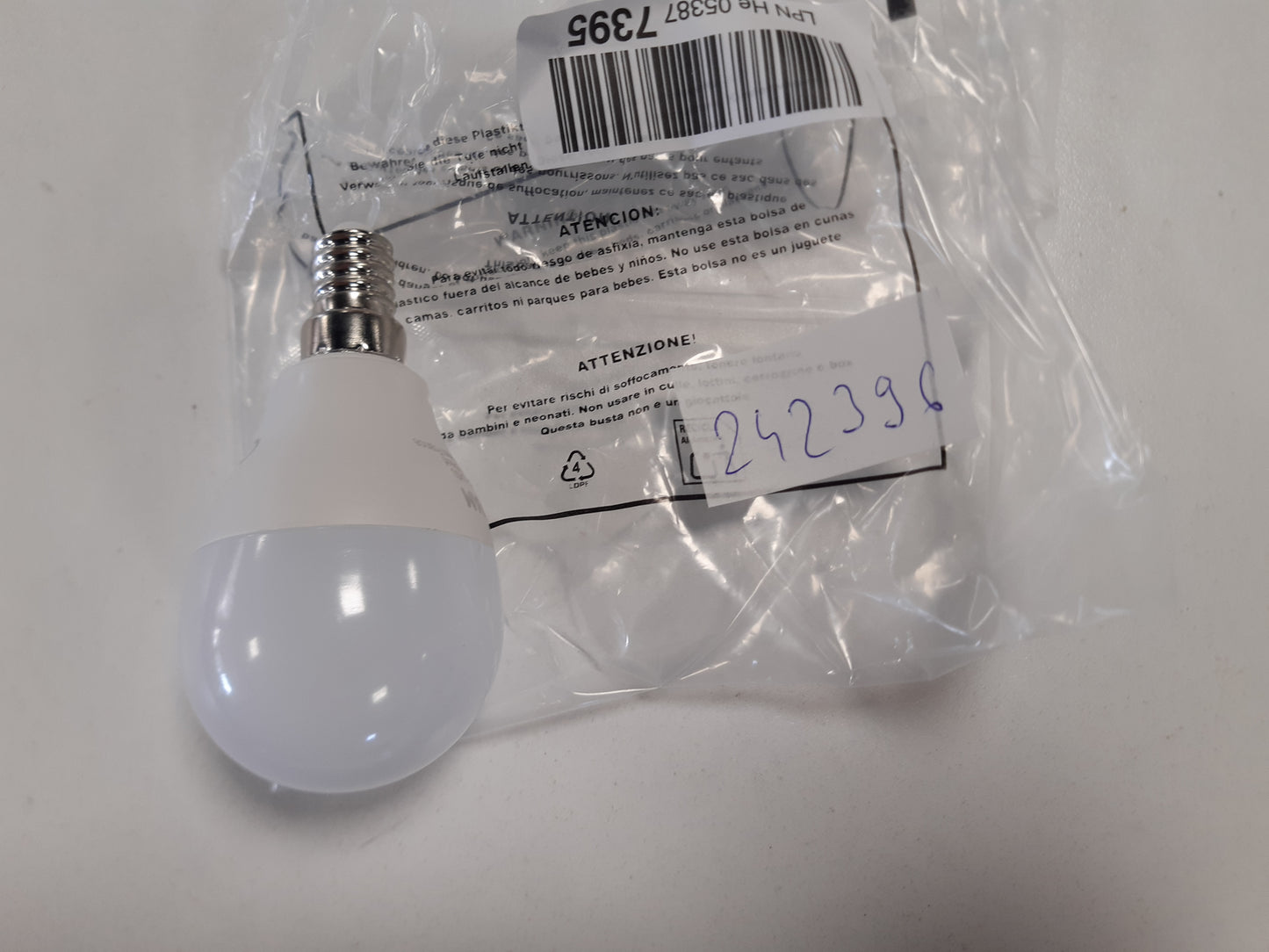 242396 - OSRAM - Llampa LED SMART P40 Mini, E14, 4.9W, ZigBee 3.0, E Bardhë e Ngrohtë 2700K, Kontroll Aplikacioni, Alexa