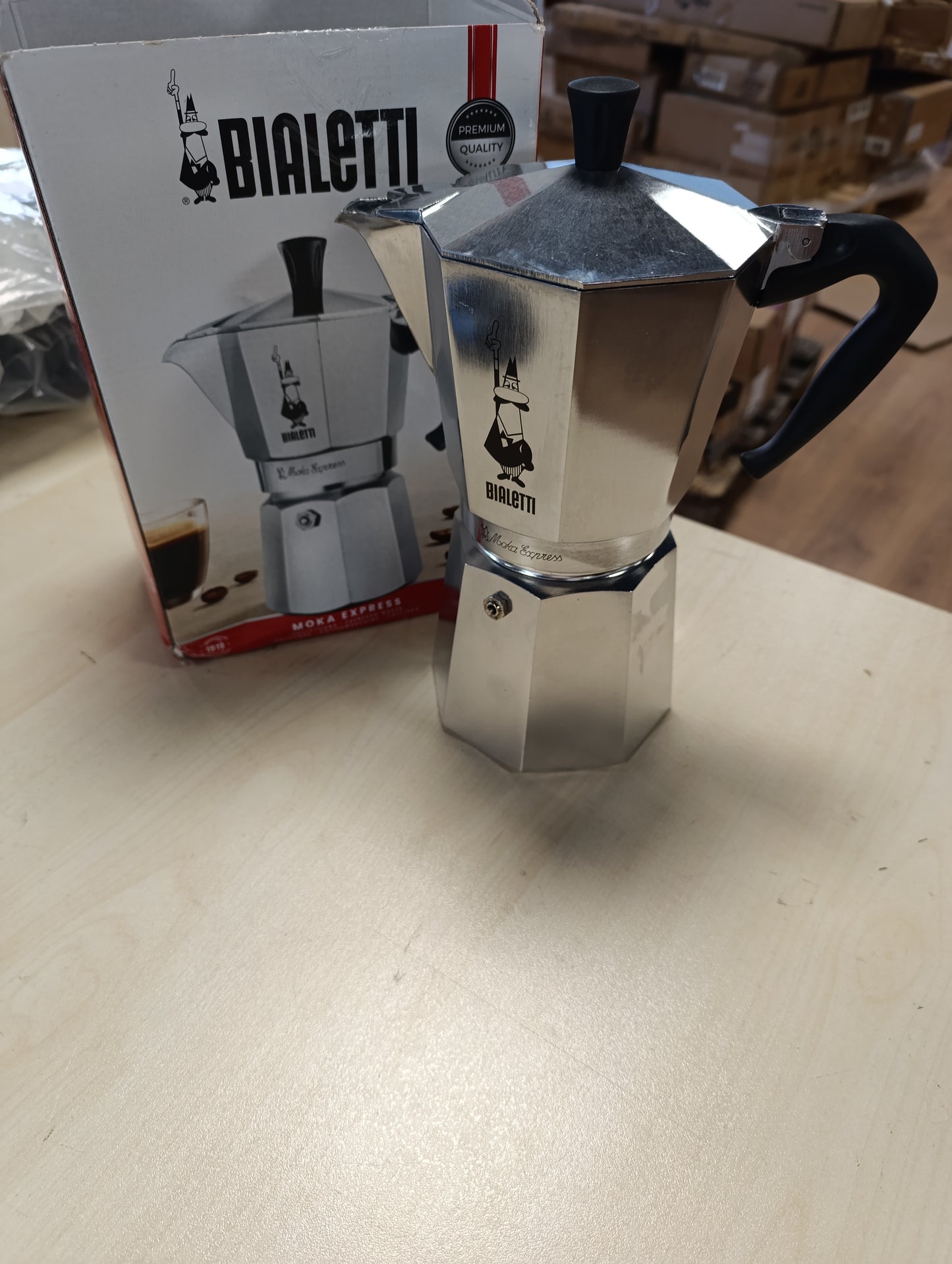 213472 - BIALETTI Makinë kafeje Moka me 12 filxhanë (670 ml), alumini