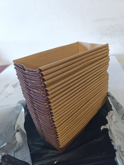 222915 - AMOSFUN Forma Pjekjeje me Një Përdorim, 25 Copë, 6.69 x 3.74 x 1.96 Inç, Rezistente ndaj Nxehtësisë