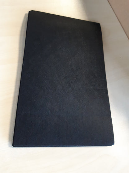 249059 - JTNOHX Felt, pëlhurë felti 11 copë, felt kreativ për hobi, 17.78×28.7 cm, fletë felti për qepje (e zezë)