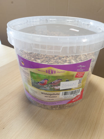 254402 - GeVo Ushqim për zogj të egër me insekte, 5 kg (paletë = 44 copë)