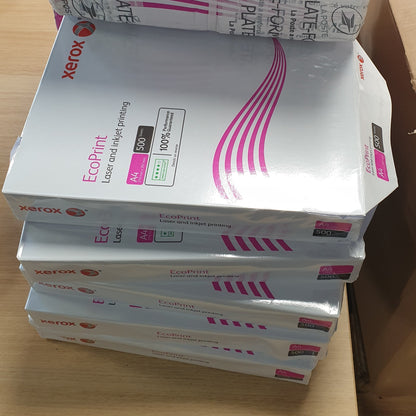189401 - XEROX EcoPrint - Letër e Bardhë A4, Shumëpërdorimëshe, 75 g/m², PEFC, set me 5 Kutia x 500 fletë