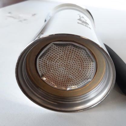 245348 - BIALETTI Venus Induction, Makinë kafeje Espresso prej çeliku inox, 10 gota (460 ml), Argjend