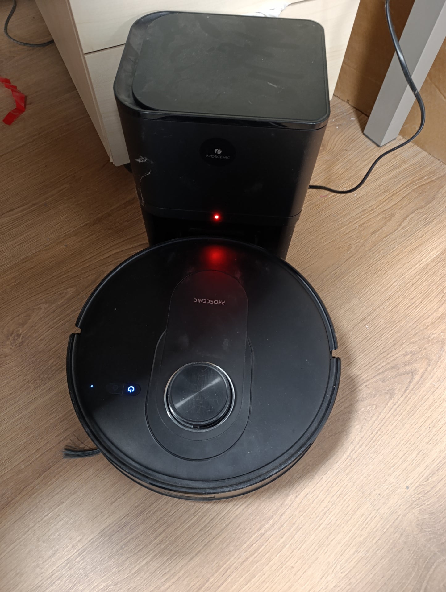 260008 - PROSCENIC Fshesë me korrent dhe mop robot Q8 MAX me stacion, thithje 6000Pa, navigim Lidar me hartëzim shumëkatësh, lidhje me aplikacionin/Alexa/Siri/IFTTT, kohë funksionimi 200 minuta