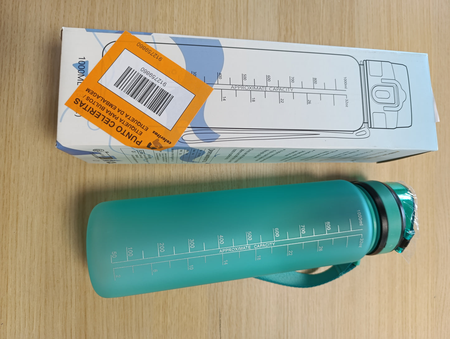257511 - SHISHE UJI 1L me filtër, e papërshkueshme nga rrjedhjet, e lehtë për t’u mbajtur, e ripërdorshme, për shkollë, vrapim, zyrë