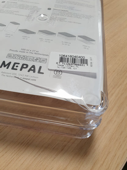 257764 - MEPAL Organizues Frigorifer me 3 nivele për ruajtjen e prerjeve të ftohta - 3 enë të ndara 500 ml - e zezë