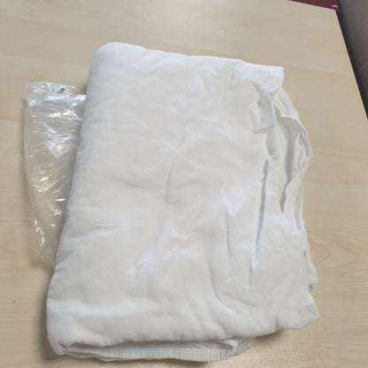 262493 - KOMFORTEC Çarçaf me mbushje 100% pambuk – 200x200 cm – 135g/m² – i butë, i ajrosur dhe miqësor me lëkurën – me elastik përreth – i çertifikuar Oeko-Tex – ngjyrë e zezë.