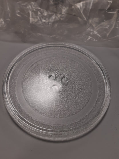 163049 - ADERTOS Pjatë Rrotulluese Universale për Mikrovalë, Tabaka Zëvendësuese 24.5 cm prej Qelqi, me 3 Fiksime për Furra Mikrovalë të Ndryshme