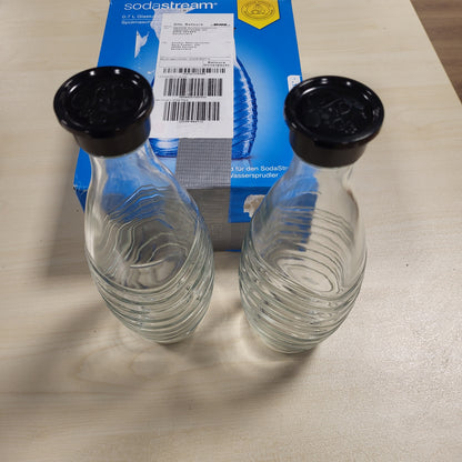 228922 - SODASTREAM 1047200490 Karafë qelqi, transparente, kapacitet: 2 x 0.615 L