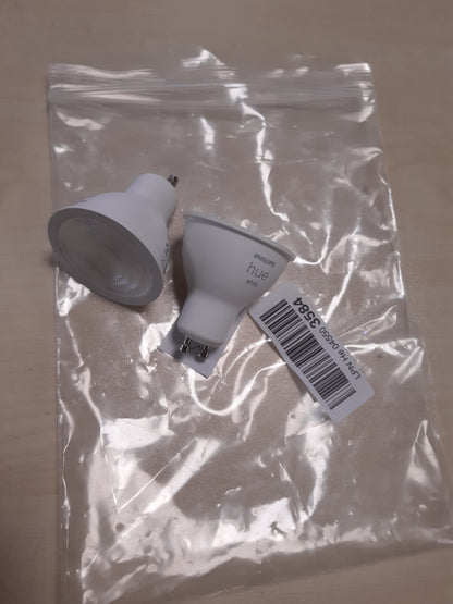 204563 - PHILIPS Hue - Spotet LED GU10 White Ambiance, paketë me 2 llamba LED (350 lm), errësim i përshtatshëm, kontroll inteligjent me zë dhe aplikacion