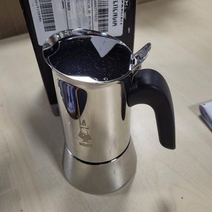 246025 - BIALETTI Makinë espresso Venus Induction çelik inox, e përshtatshme për të gjitha llojat e pjatave, 4 filxhanë kafeje (170 ml), argjendi