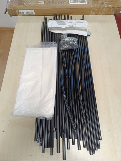 244528 - VIDA XL Ndarës Dhome me 5 Panele, i Bardhë 433x180 cm, Material