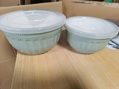 141804 - GreenGate ramekin Alice ngjyrë blu e hapur me kapak, set prej 2 copësh, L 6,5 cm, D 13,2 cm.