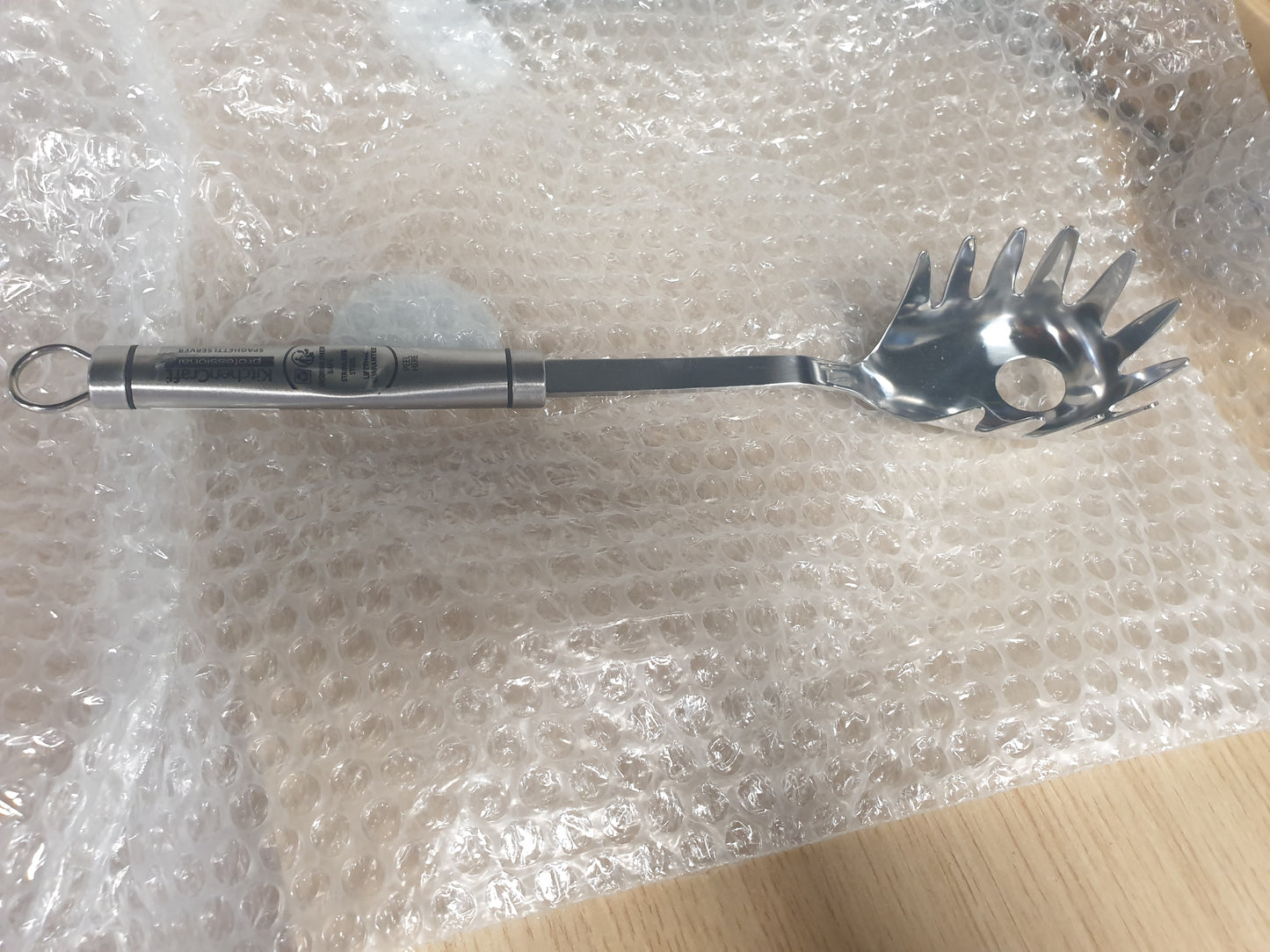 224763 - KITCHENCRAFT Lugë Profesionale për Spageti, 32.2 cm, Çelik Inoks, 1 Copë