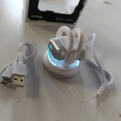 268306 - EDIFIER Kufje Air 2, Pa Tel, Bluetooth 5.3, Vesh të Hapur, Mikrofon ENC, 28 Orë Luajtjeje, 11 Drita RGB, Grepa Silikoni