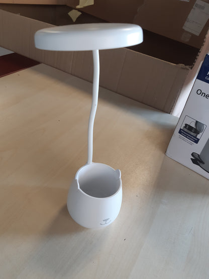 224781 - URAQT Llambë Tavoline LED me Çelës Prekjeje, Mbajtëse Stilolapsi, Rikarikueshme me Errësim USB për Lexim dhe Studimin