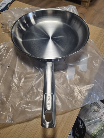 213559 - TEFAL Tigan 28 cm, çelik inox i pa veshur, i pajtueshëm me induksion