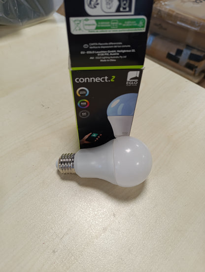 215485 - EGLO Llambë LED Smart Home E27, A60, ZigBee, kontroll zanor me aplikacion dhe Alexa, RGB, 806 lumen, 9 vat
