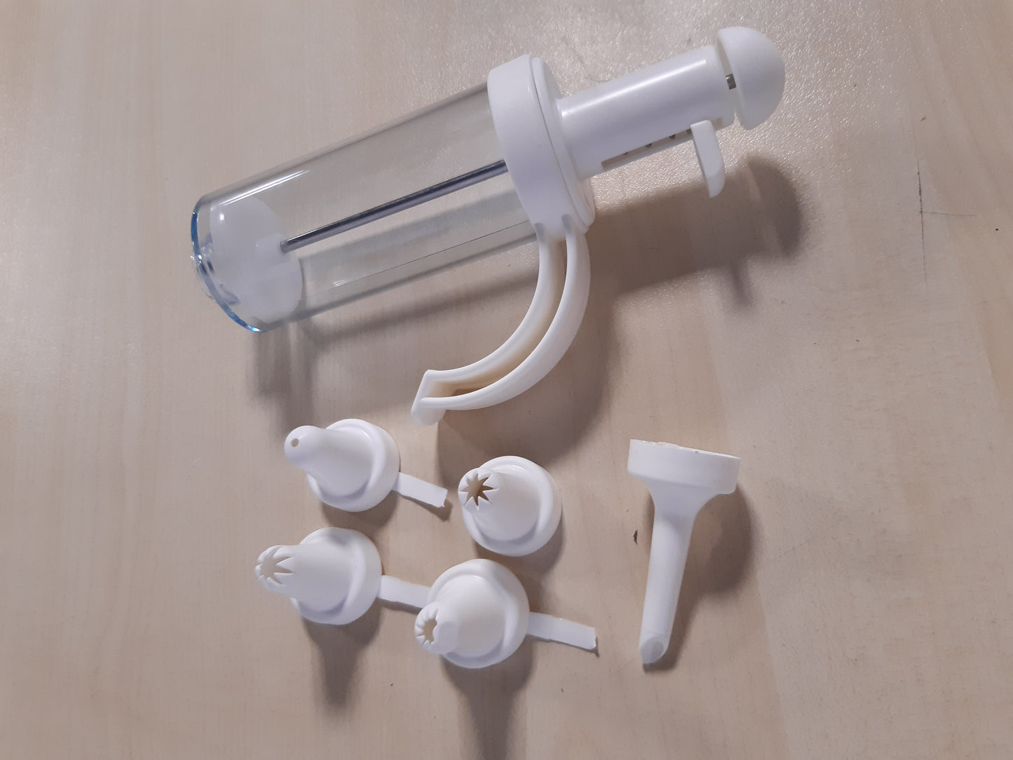 252881 - WESTMARK Shiringë për Dekorim dhe Donut, me 5 Gryka, Kapaciteti: 180 ml, Plastikë/Çelik Inox, Transparente/E Bardhë, 31162260