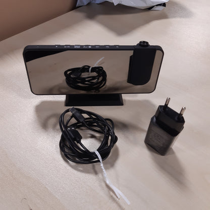 246245 - CSL Orë Alarmi Dixhitale me Radio - Orë Alarmi me Projektim, 7 Butona, 2 Alarme, Projektim dhe Dritë, Rregullues Drite për Makinë, 15 Memorie Radioje FM, Ekran Temperature dhe Lagështie