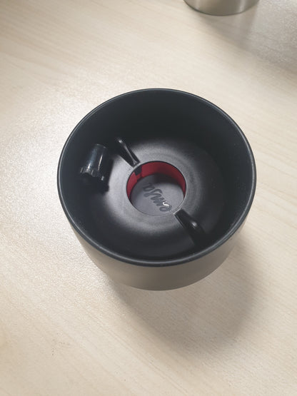 218370 - EMSAS Filxhan udhëtimi, termos klasik, 360 ml, i izoluar, mban pijet të nxehta për 4 orë dhe të ftohta për 8 orë, 100% i papërshkueshëm nga rrjedhjet, mbyllje me shtypje të shpejtë, hapje pirjeje 360 gradë, i zi, 513361