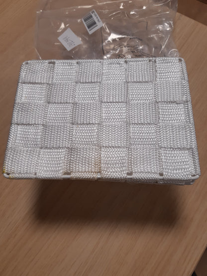 242941 - WENKO Kosh Mbeturinash Adria me Kapak, i Bardhë, Kapaciteti: 2.164 l, Polipropilen, 19 x 10 x 14 cm