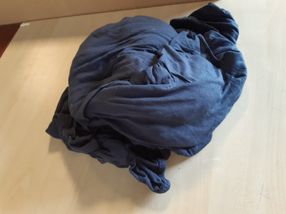 185568 - KOMFORTEC Çarçaf me mbushje 100% Pambuk, 180x200cm, 135g/m², me Elastik Përreth, i Çertifikuar Oeko-Tex, Blu