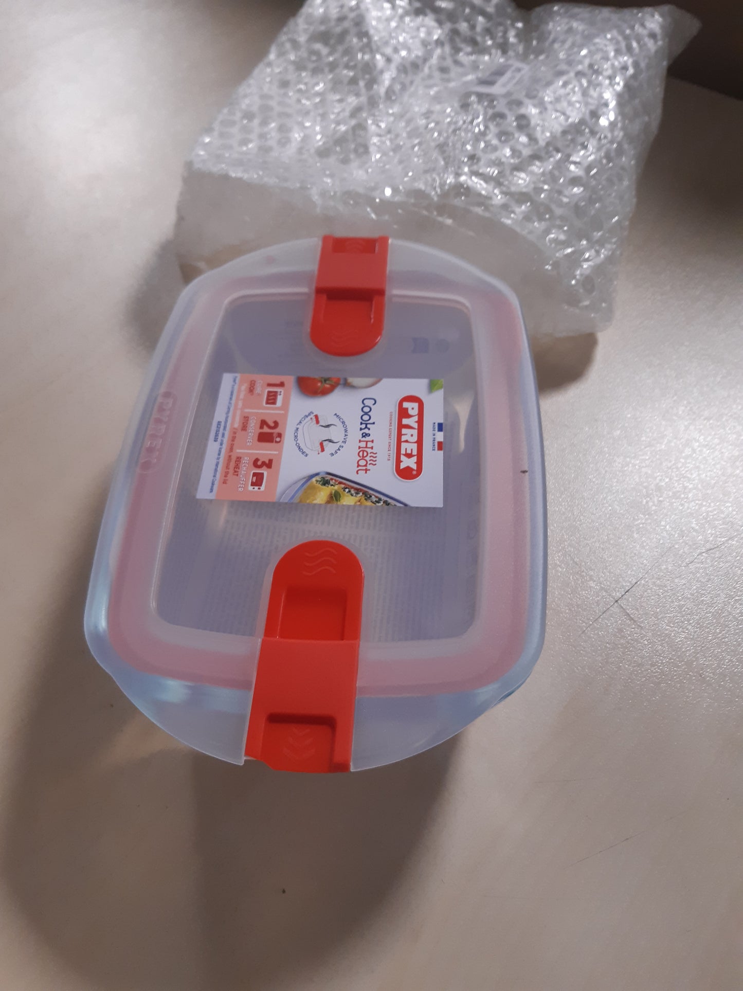229011 - PYREX Enë qelqi drejtkëndëshe me kapak hermetik 23 x 15 x 7 cm - Përdorim për mikrovalë dhe ruajtjen e ushqimit