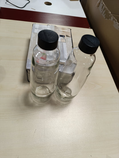 261629 - SODASTREAM Shishe qelqi Bupack 1 litër, të zeza, 10x19.5x29 cm