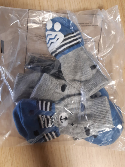 216518 - PETLOFT Çorape me 4 copë, 2XL, me rrip fiksimi të rregullueshëm për qen të vegjël dhe të mesëm, mace, këlyshë qenush, kafshë shtëpiake të moshuara