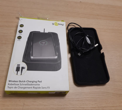 266723 - GOOBAY 60471 Karikues Pa Tel për Makina | Stacion Karikimi Qi 15W | Karikues Induktiv me Mbajtëse Telefoni