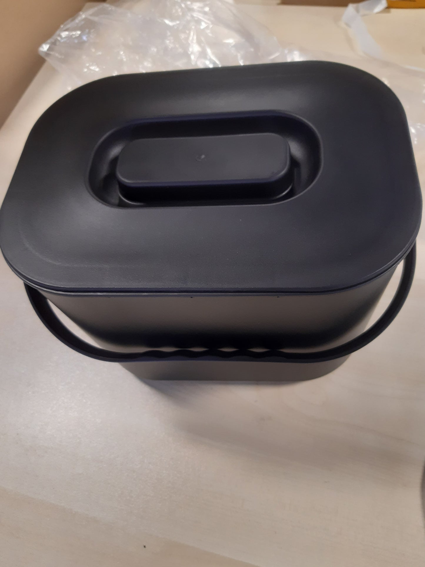 165254 - SWEDEN HOME - Kosh Plehrash për Kuzhinë 7L në Ngjyrë të Zëzë - Kovë për Mbeturina Ushqimore pa Erë me Kapak - I Sigurt për Lavastovilje dhe Miqësor ndaj Mjedisit