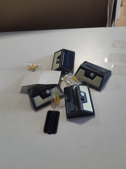 256301 - VIGHEP Drita Diellore për Përdorim të Jashtëm me Sensor Lëvizjeje, Pako me 6 Drita Diellore LED, IP65, të Papërshkueshme nga Uji, 3 Mënyra