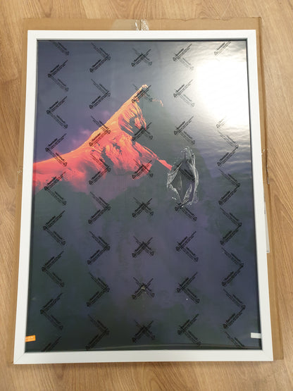 176197 - WYEWYE - Kornizë Fotografie 50x70, Kornizë prej Druri MDF e Bardhë, me Xham Akrilik, Për Varje Vertikale ose Horizontale, Për Foto, Postera, Puzzle