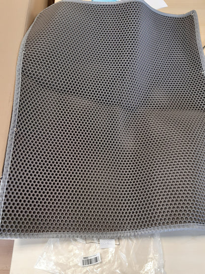 255766 - Garoopion Dysheme për mbeturina mace EVA 90x76cm, me dy shtresa, gri