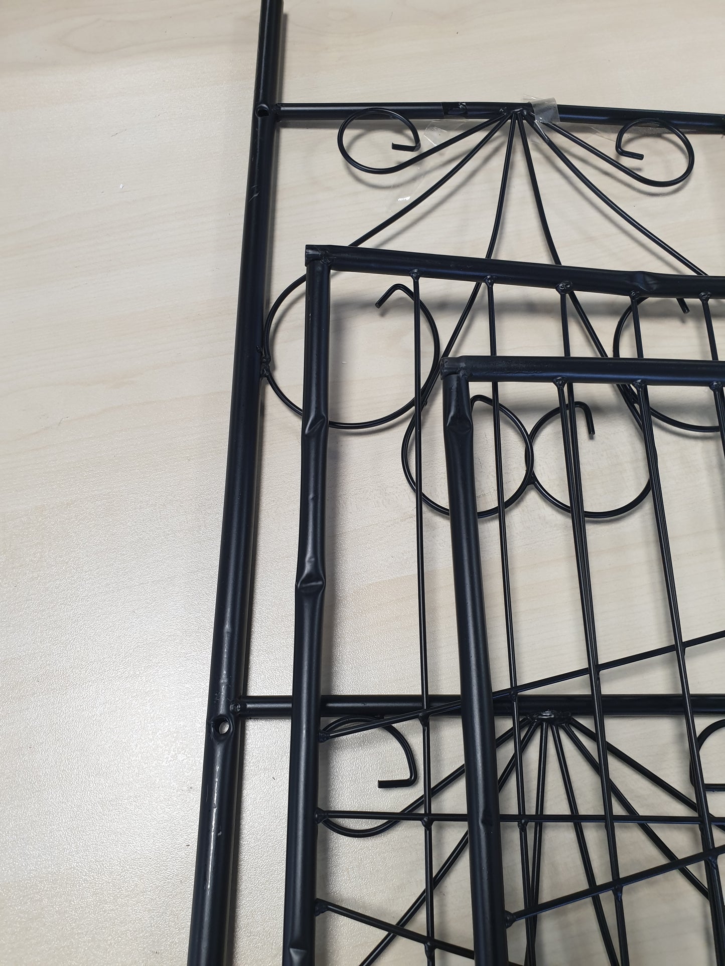 244437 - vidaXL Rafti për Bimë (Plant Rack) – Katror, Ngjyrë e Zezë