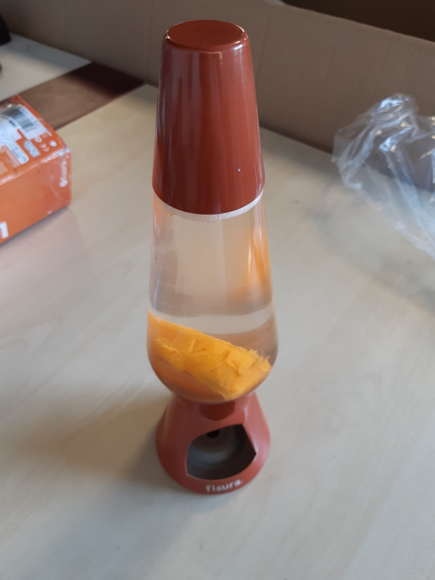 262051 - FISURA – Llambë lavash prej terrakote, nuk kërkon energji elektrike, 29 cm x 8.5 cm (qiriu nuk përfshihet)