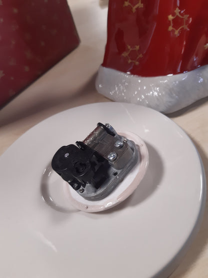 175009 - VILLEROY & BOCH Figurinë e Babagjyshit Krishtlindjore prej Porcelani, e Kuqe