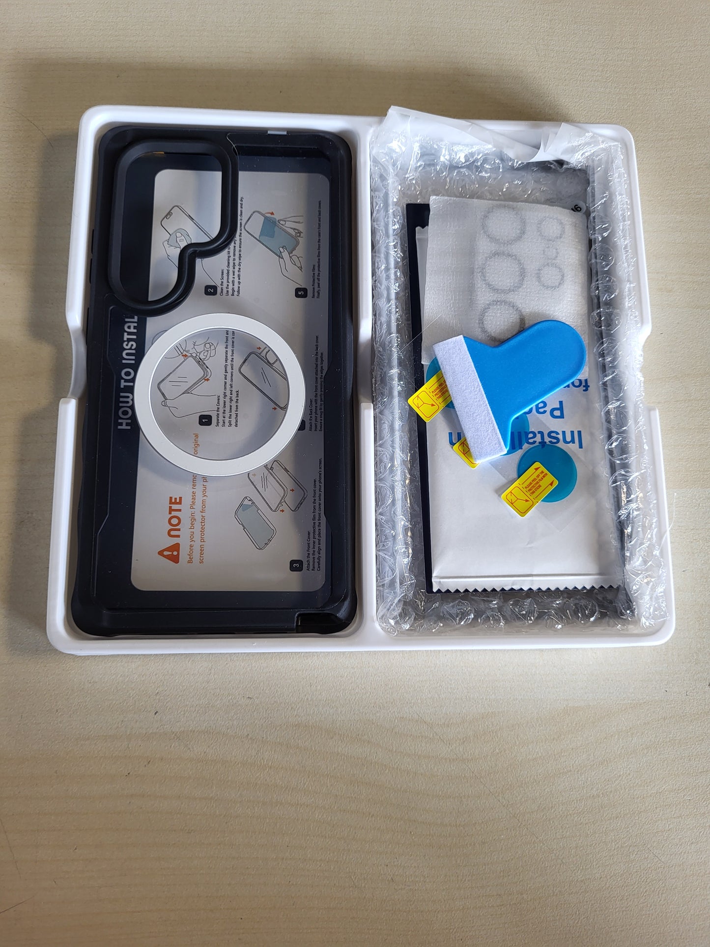 266785 - MBROJTËSE EKRANI PËR PRIVATËSINË SEACOSMO PËR SAMSUNG S24 ULTRA, MBRON SPIONAZHIN 360 GRADË ME 2 PANELE TË PËRPARME
