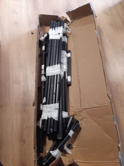 255108 - ZINUS Krevat Dopio Elias - 160 x 190 cm - Bazë metalike e qëndrueshme me kokë shtrati - Lartësi 30 cm - Hapësirë depozitimi poshtë - Dizajn modern - E zezë