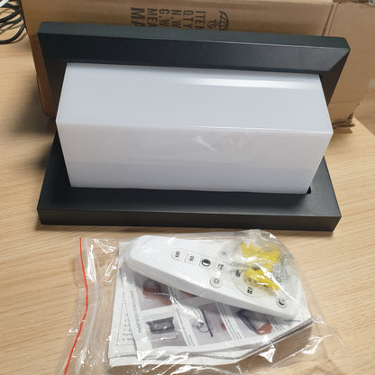 251036 - LLAMBË MURI LED e Jashtme me Errësim të Lehtë 2.4G 18W IP66, Ndriçim i Jashtëm, Llambë Muri prej Alumini, e Papërshkueshme nga Uji për Zona të Jashtme, Verandë, Garazh