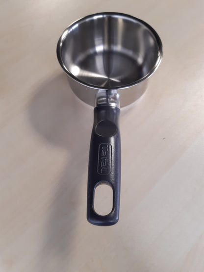 210281 - TEFAL Daily Cook - Tigan i Pajtueshëm me Induksion, Jo-ngjitës, 12cm, Kapacitet 0.4L, Bazë e Përforcuar, i Sigurt për Lavastovilë dhe Furrë, Çelik Inox