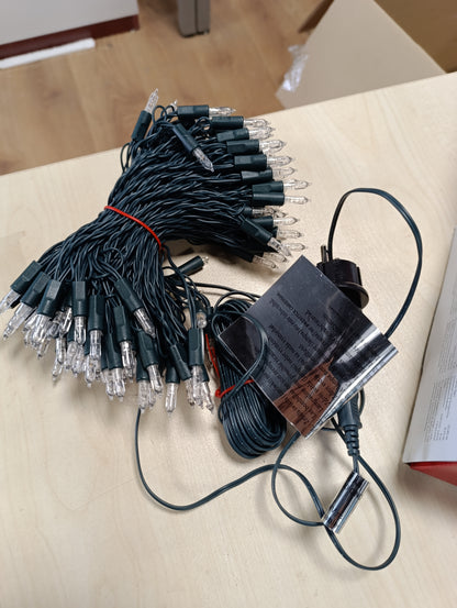 167458 - KONSTSMIDE Drita LED Mini me Tela, 120 Dioda të Bardha të Ngrohta, Transformator i Jashtëm 24V, Kabllo Jeshile