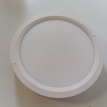 186721 - SLOCHI Dritë Tavani LED e Rrumbullakët dhe e Sheshtë, 12W, 3000K/4000K/6500K, IP44 e Papërshkueshme nga Uji, 16cm, për Kuzhinë, Korridor, Bodrum, Banjo, Dhomë Gjumi