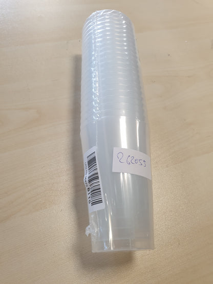 262055 - SILVERKITCHEN 20x Gota për Pije 400ml, gota të ripërdorshme, plastike PP, transparente, të prodhuara në Gjermani