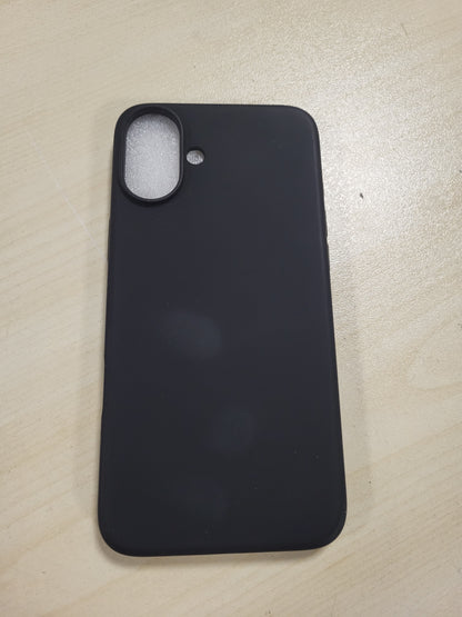 269234 - ORNARTO Mbështjellës për iPhone 16 Plus, Mbështjellës i butë prej silikoni 6.7 inç, Mbrojtje me shumë shtresa, i zi
