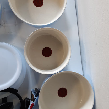 TEFAL Set enësh gatimi Ingenio Serenity, 11 pjesë, set i palosshëm, alumini, shtresë jo ngjitëse Mineralia, dorezë e lëvizshme, i përshtatshëm për induksion, Calm Blue